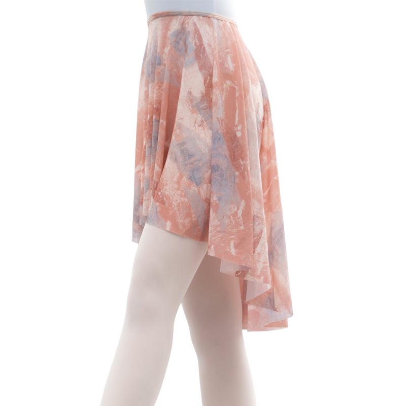 Elastic Waist Irregular Mesh Ballet Dance Skirt for Women