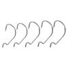 50PCS 2# 1# 1 0# 2 0# 3 0# High Carbon Steel Fishing Jig Hooks Set Fish Tackle Accessory Black