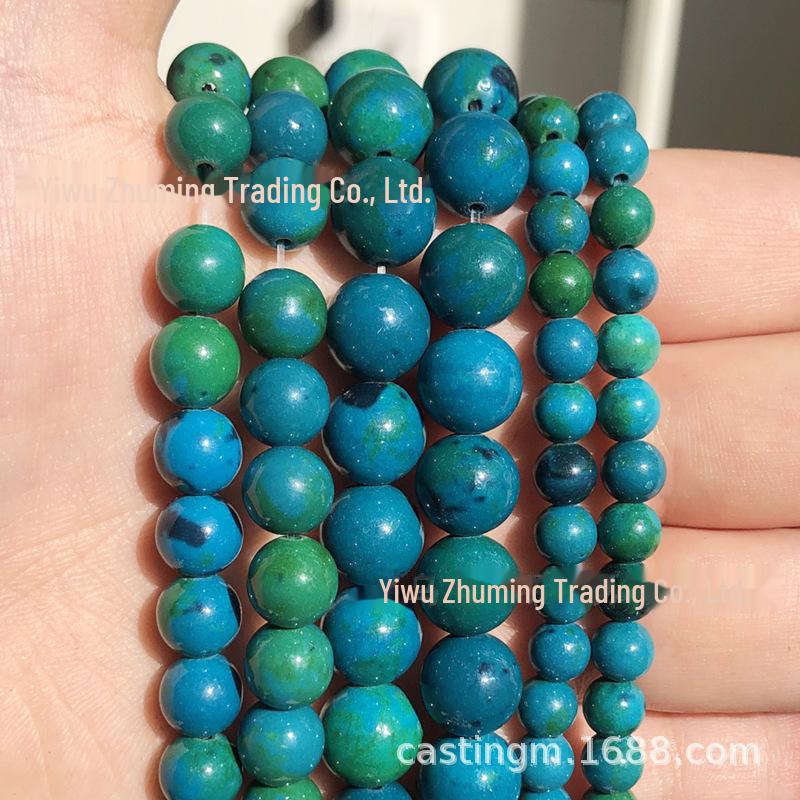 Zhuming Ochi de Tigru Natural și Turcoaz Albastru Mărgele Libere pentru Bijuterii DIY - Material de Împletit Brățară și Colier
