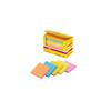 3M Post-it Sticky Notes, Super Strong Adhesive, Large, Neon Colors, 75 x 75 mm, 90 sheets x 20