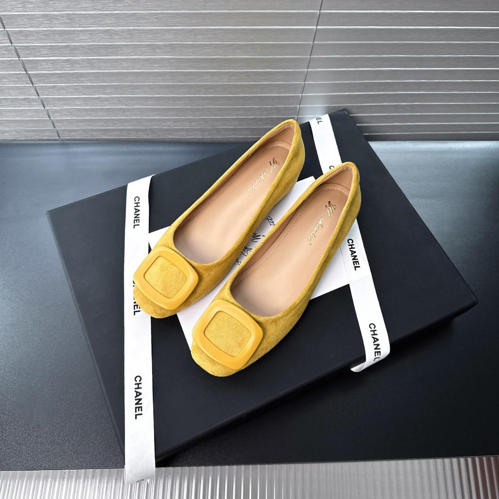 Height increase 5CM square buckle suede soft sole Mary Jane shoes women's 2025 early autumn new retro square head one-pedal single shoes