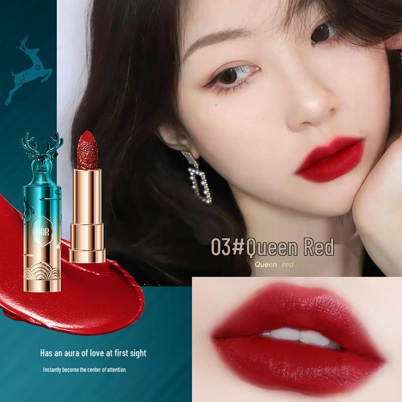 One Deer With You Velvet Matte Lipstick Gift Set - Non-Stick, Waterproof, Long-Lasting