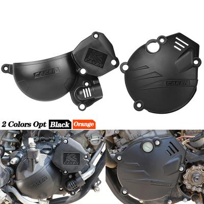 Motocross Orange Black Engine Protection Cover For KEWS K18 Hengjian HJ250h-R 2T Kayo KT250 Loncin MT250 Dirt Bike