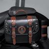 Vintage Style Motorcycle Saddlebags PU Leather Waterproof Side Bag Large Capacity Saddlebags Easy Carrying for Bike 