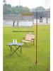 Ultra-Light Portable Aluminum Camping Table with Foldable Lantern Stand