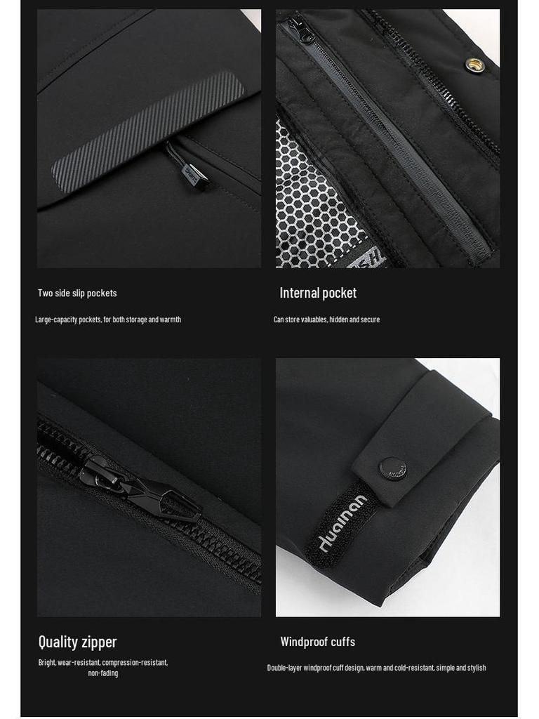 Romon Men's Mid-Length Thick Winter Goose Down Parka (2025 Edition)