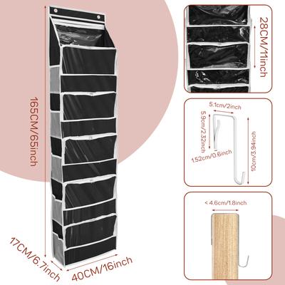 Hanging Yarn Storage Organizer with 6 Independent Compartment Thickened Large Capacity Yarn Holder for Crochet Tool Transparent