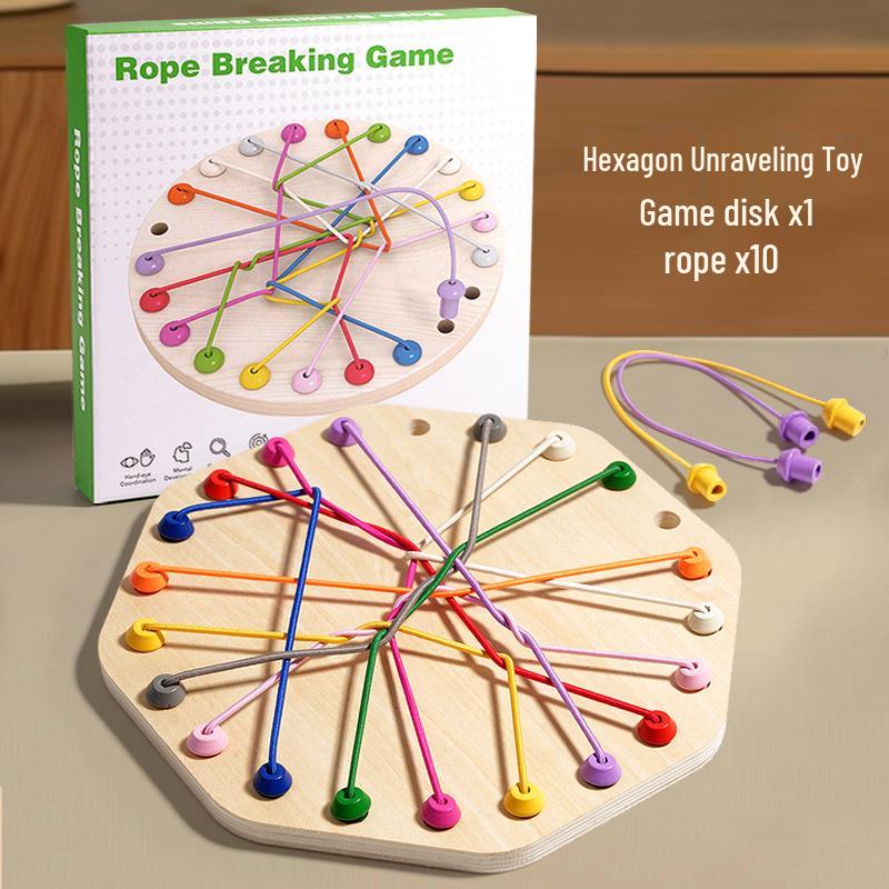 Rope Knot Puzzle Challenge: Children's Logic Game for Boys & Girls Ages 3-8