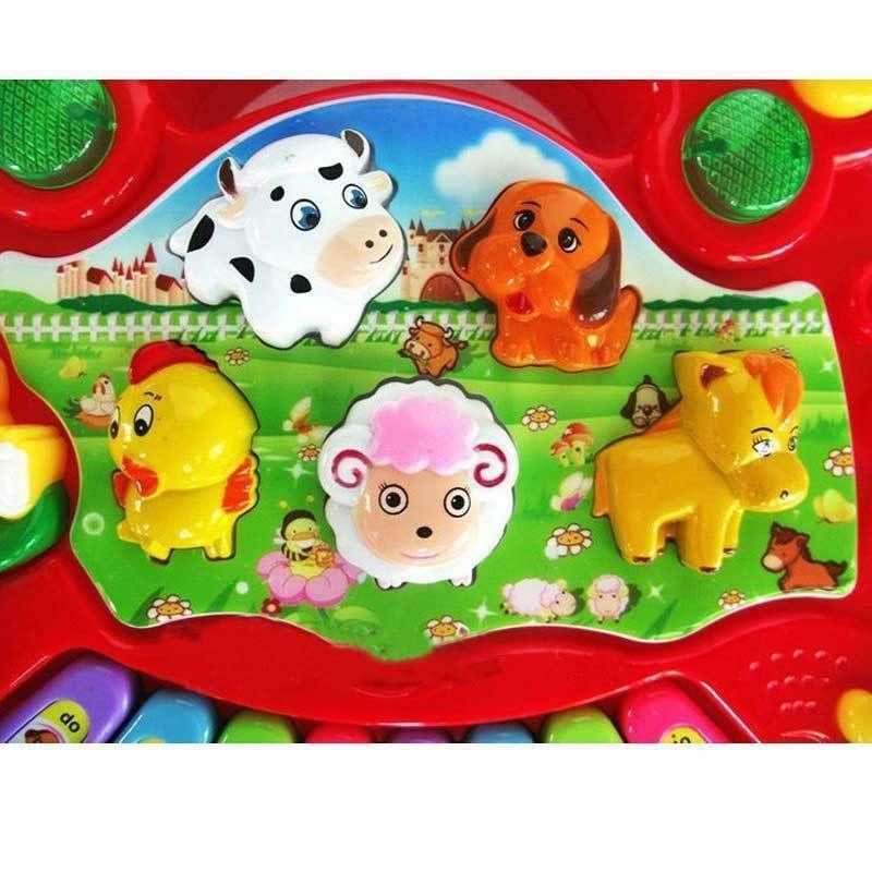 Versatile Musical Educational Animal Farm Piano Enriching Developmental Music Toy For Young Children