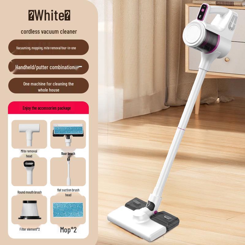 High-Efficiency Wireless UV-C Mite Vacuum Cleaner: Three-in-One, Large Suction
