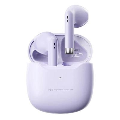Ασύρματα ακουστικά Purple Bluetooth 5.3 Ακύρωση θορύβου Blue Tooth Ear Buds TWS ασύρματα ακουστικά με θήκη φόρτισης για iPhone Android