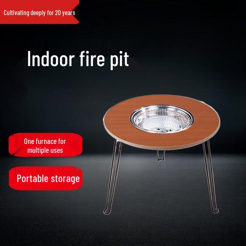 Indoor Hearth Tea Table & Grill Set