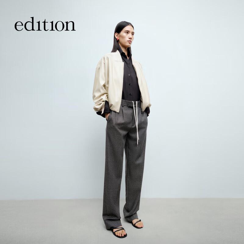 

Женская куртка-бомбер из искусственной кожи ПУ с подкладкой, весна 2025 L