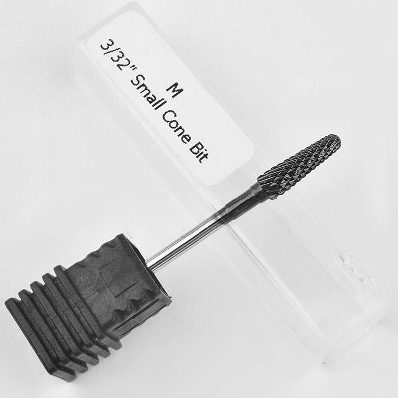 Nail Drill Bits Milling Cutter For Manicure Rotate Black Tungsten Steel Mill Burr Nail Cutter Manicure Pedicure Machine Drill Bit Accessories