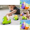 Plastic Toddler Car Toy Set With Inertial Tricycle And Cute Rabbit Chicken Design For Early Learning