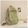 New Japanese Simple and Lightweight College Student Schoolbag Versatile High-value Large-capacity Leisure Travel Solid-color Backpack