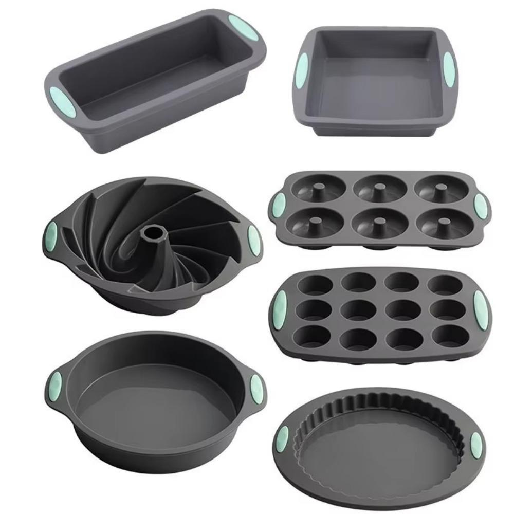 Silicone Oven Baking Pan Non-Stick Bread Muffin Mold Multifunctional Cake Molds  DIY Baking Tool