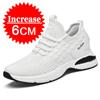 Breathable Mesh Elevator Shoes Men's Sneakers Height Increasing Shoes Leisure Sports Taller Shoes Man Increase Shoes Insole 8cm