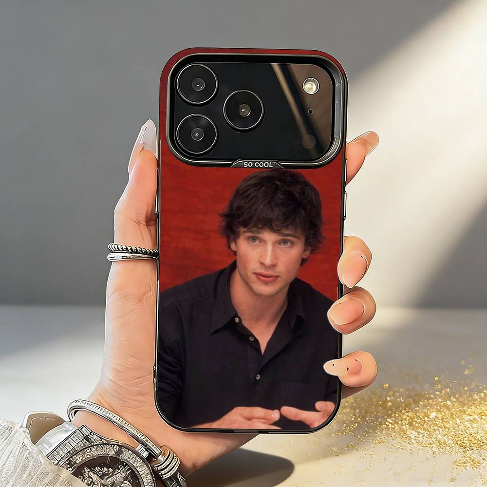 Actor T-Tom Welling Phone Case For iPhone17,16,15,14,13,12,11,Pro,MAX White Matte Shockproof Cover