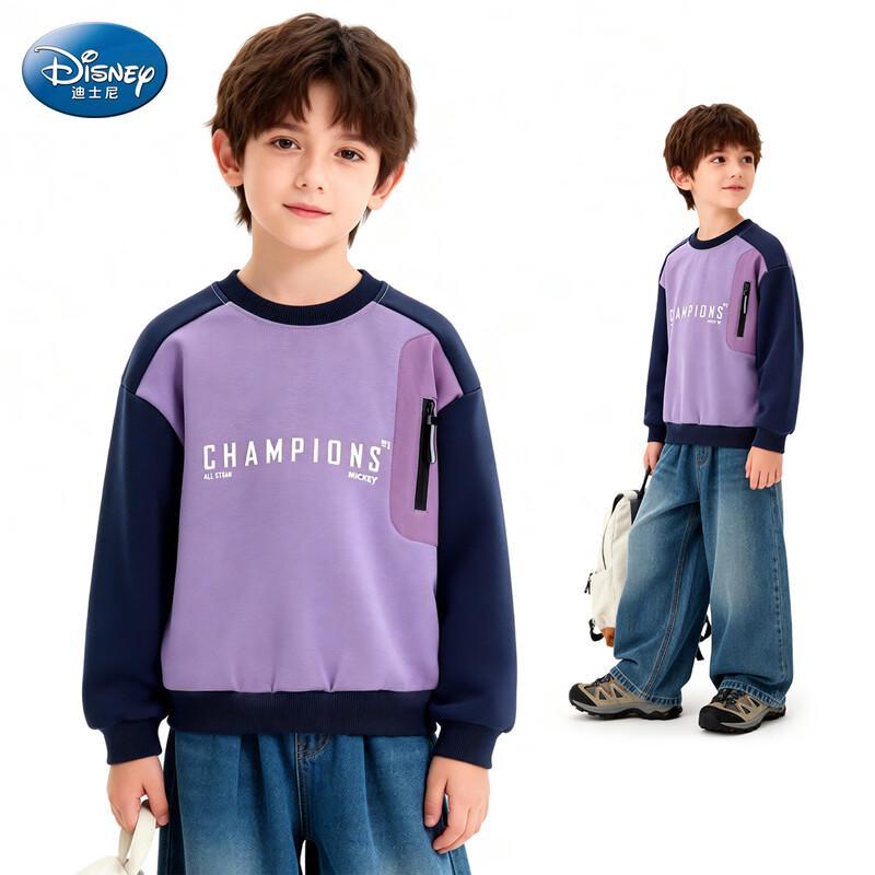Disney Kids  Crew Neck Long Sleeve Sweatshirt with Pocket 140