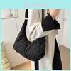 Trendy Street Style Oxford Cloth Quilted Shoulder Bag For Women In Winter
