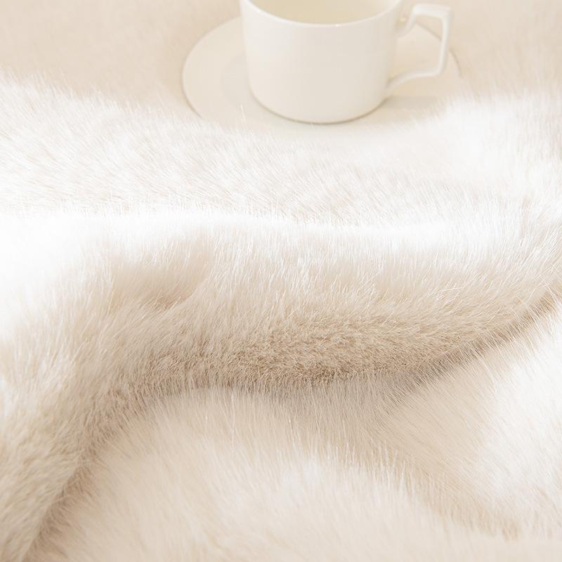 French Mink Plush Sofa Cushion, Thickened Non-Slip Seat Cushion In Winter, Simple Modern Cover, Full Cover Towel