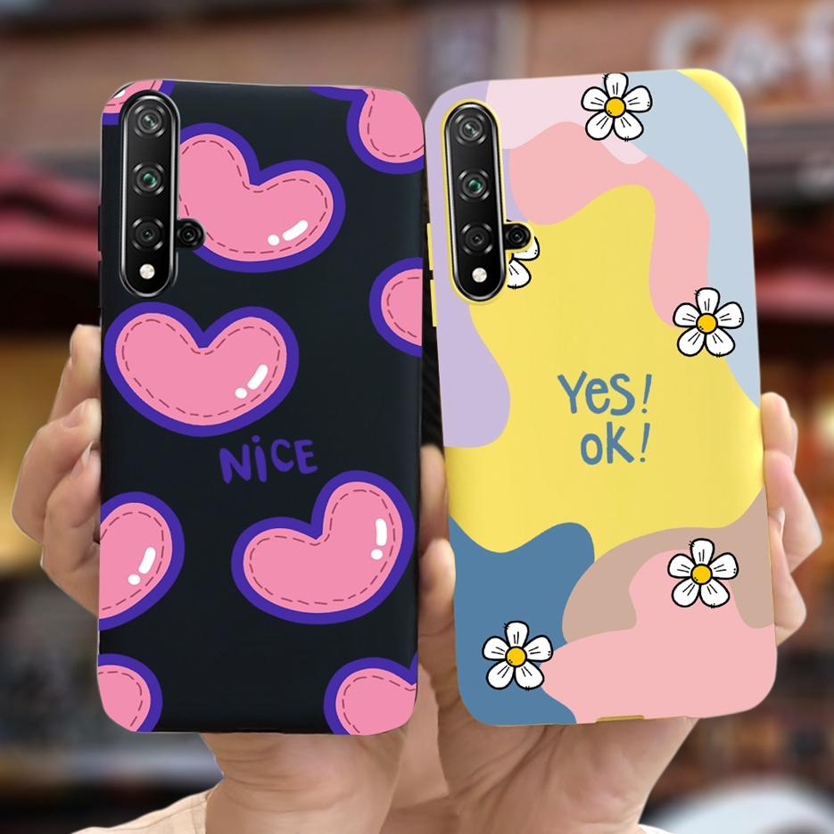 For Huawei Nova 5T Case Honor 20 Fashion Art Painted Cover Soft Slim Phone Case For Huawei Nova 5T 5 T Honor20 Back Cover Bumper