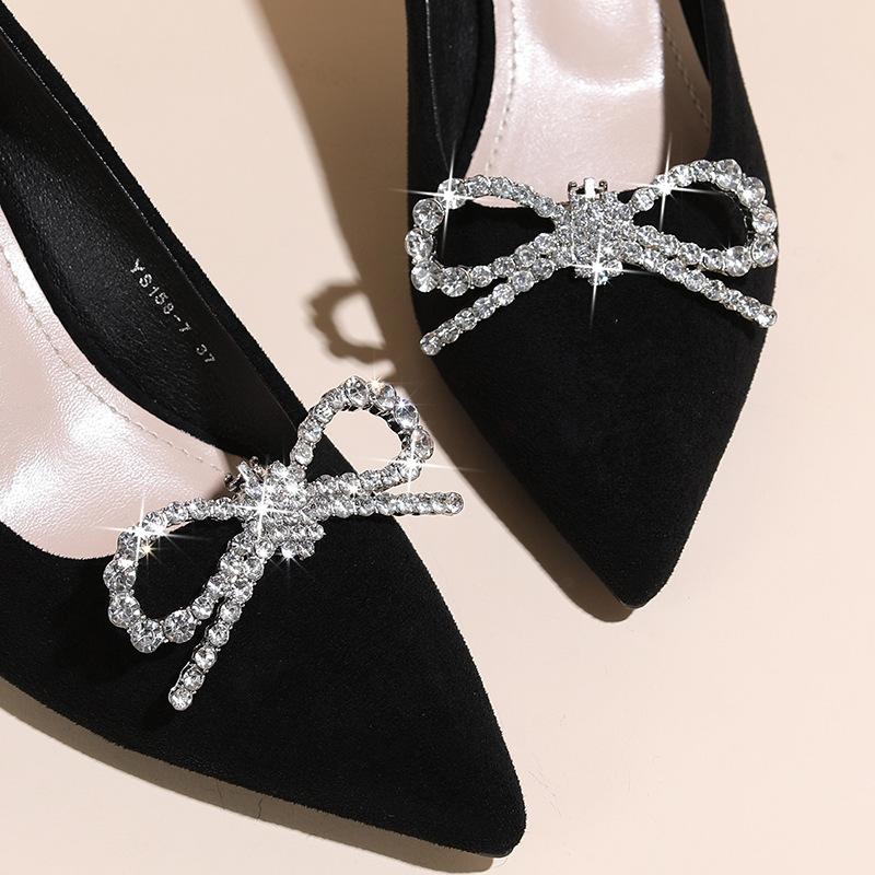 Abnehmbare Schuhclips für Damen - 2er-Pack Schuhzubehör für Sandalen und High Heels