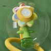 Colorful Flower Bubble Machine Dancing Light-up Flower Bubble Maker Summer Outdoor Handheld Automatic Bubble Blower Toy Toddlers Boys Girls Gift
