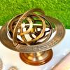 Brass Armillary Sphere Sundial Astronomical Globe Decor Nautical Office Desk Sculpture Gift