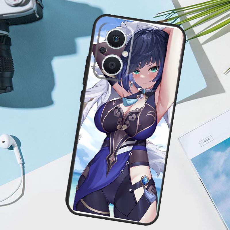 Genshin Impact Yelan Case For OPPO Reno 13 13F 12 11 F 8T 7 8 10 Pro OPPO Find X8 X6 X3 Pro X5 Lite Cover Funda