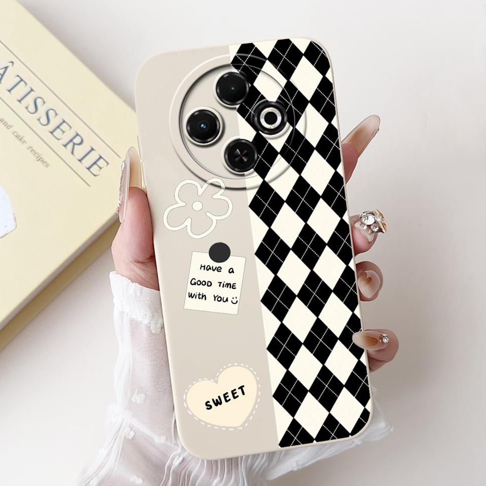 Spark30C Cover For Tecno Spark 30C 2024 Case Cute Cartoon Girl Cover Soft Silicone Phone Case For Spark 30 C Spark30 Full Bumper