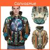 Indian Chief Native Tribal Totem Pullover Hoodie Jacket For Men And Women Warm And Soft