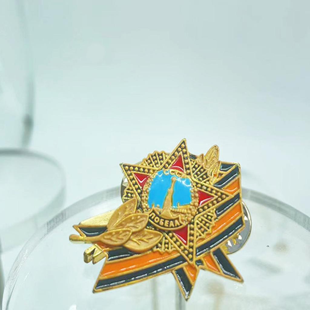 Classical Design Russian Soviet St George Medal Badge Brooch Elegant Lapel Pin for History Enthusiasts and Collectors