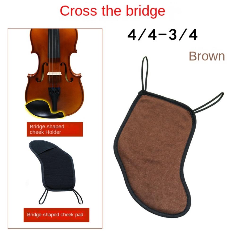 Cotton Violin Shoulder Rest Pad Cushion Fiddle Soft Cotton Cover Musical Accessories
