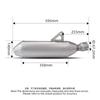 For 800X motorcycle exhaust system modified with stainless steel escape muffler with DB killer for KOVE 800X/800X Rally