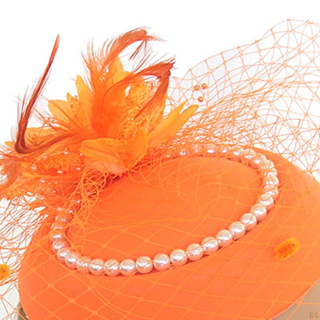 Fascinators Hat Yarn Bridal Headpiece for Church Banquet Halloween