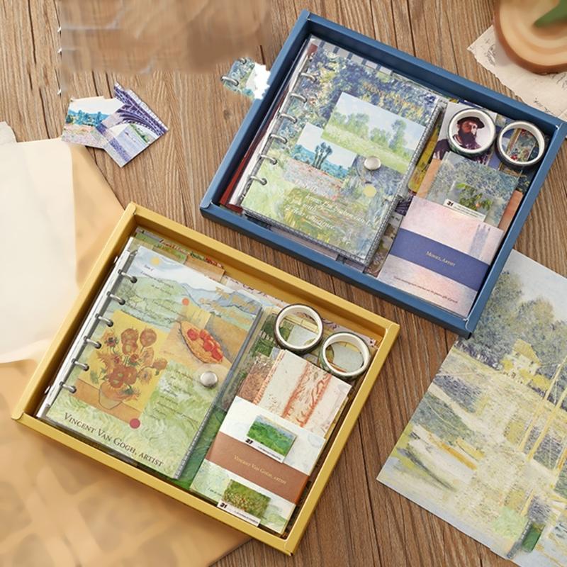 Writing Set with Multiple Accessories Including Notebook Stickers and Bookmarks for Creative Use and Daily Recording