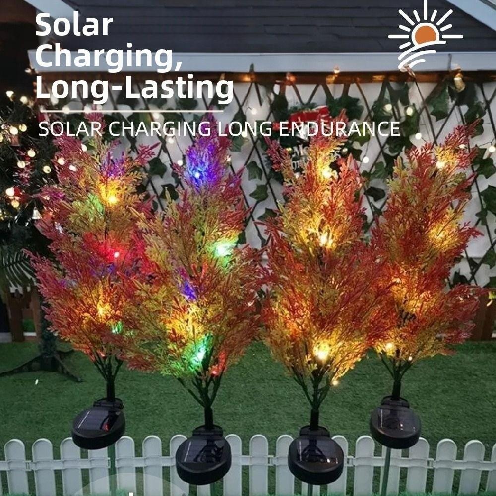 Realistic Christmas Garden Floor Lamp Waterproof Garden Solar Lights Outdoor Use