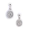 Les Trésors De Lily [J9388] - Silver 'Déesse' Silver Earrings (rhodium-plated) - 14x7 Mm