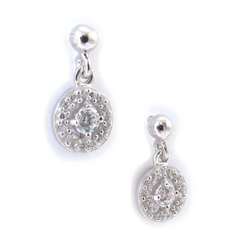 Les Trésors De Lily [J9388] - Silver 'Déesse' Silver Earrings (rhodium-plated) - 14x7 Mm