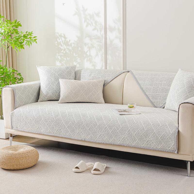 Summer Sofa Cushion Cool Sofa Seat Cushion for Summer High-Grade Straight Sofa Cover Cover Cloth