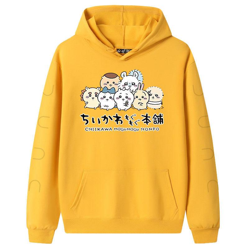 New Japanese Trend Cartoon Printed Hooded Sweater Men's and Women's Loose Autumn and Winter Casual Fashion Jacket Tide