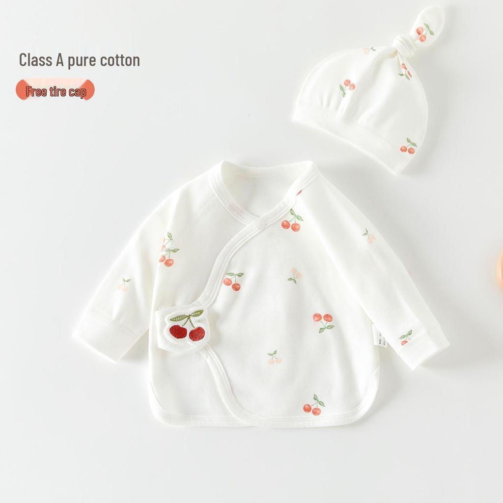 Newborn Half-Back Shirt - Pure Cotton, Class A - 0-3 Months