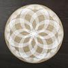 Eco-friendly round Japanese minimalist wind fringed placemat table mat coaster natural color jute modern minimalist