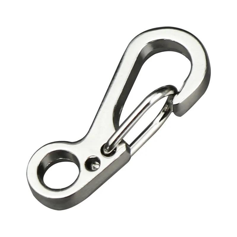 50 stücke Karabiner Mini Schlüssel Aufhänger Hängen Quickdraw Schlüsselbund Schlüsselbund Camping Verschluss Haken Rucksack Snap Clip Schnalle Vorhängeschloss