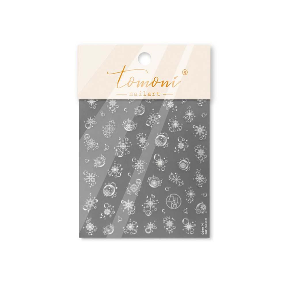 

5D Рождественская наклейка для ногтей в виде ракушки, рождественское украшение для ногтей, рождественская вечеринка StyleR-Flat