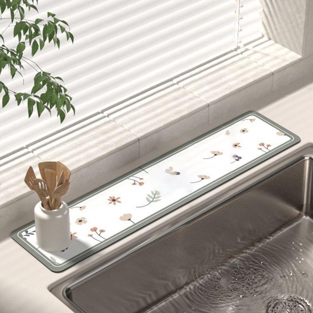 Rutschfeste, saugfähige Unterlage, Spritzschutz für Waschbecken, Spritzschutzmatten für Küche und Bad