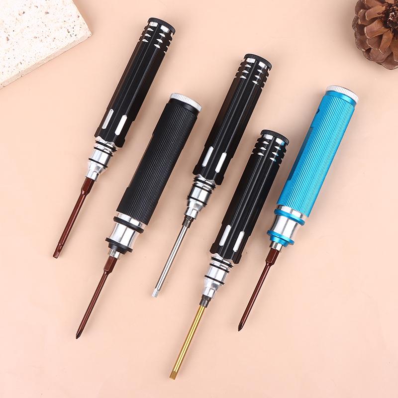 4-In-1 Hex Screwdriver Set Metal Tool Kit 1/1.5/2.0/2.5/3.0Mm For Rc Helicopter Car Airplane Drone Aircraft Models Repairing