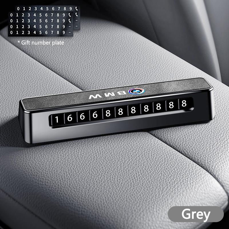 Hidden Car Styling Temporary Parking Card Plate Telephone Number For BMW M Performance E90 E92 E60 E70 E71 F20 F21 F44 F36 F07 gjbf54